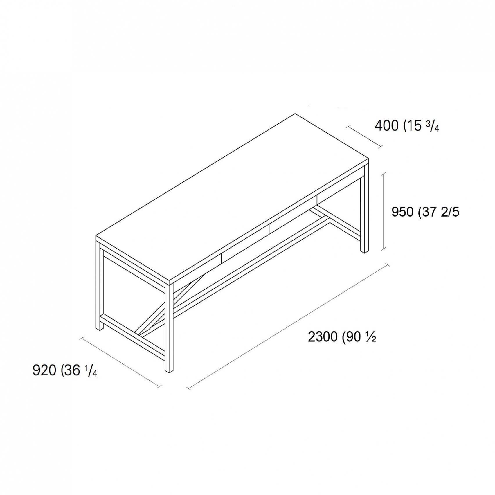 e15 TA21 Platz Dining Table H 95cm