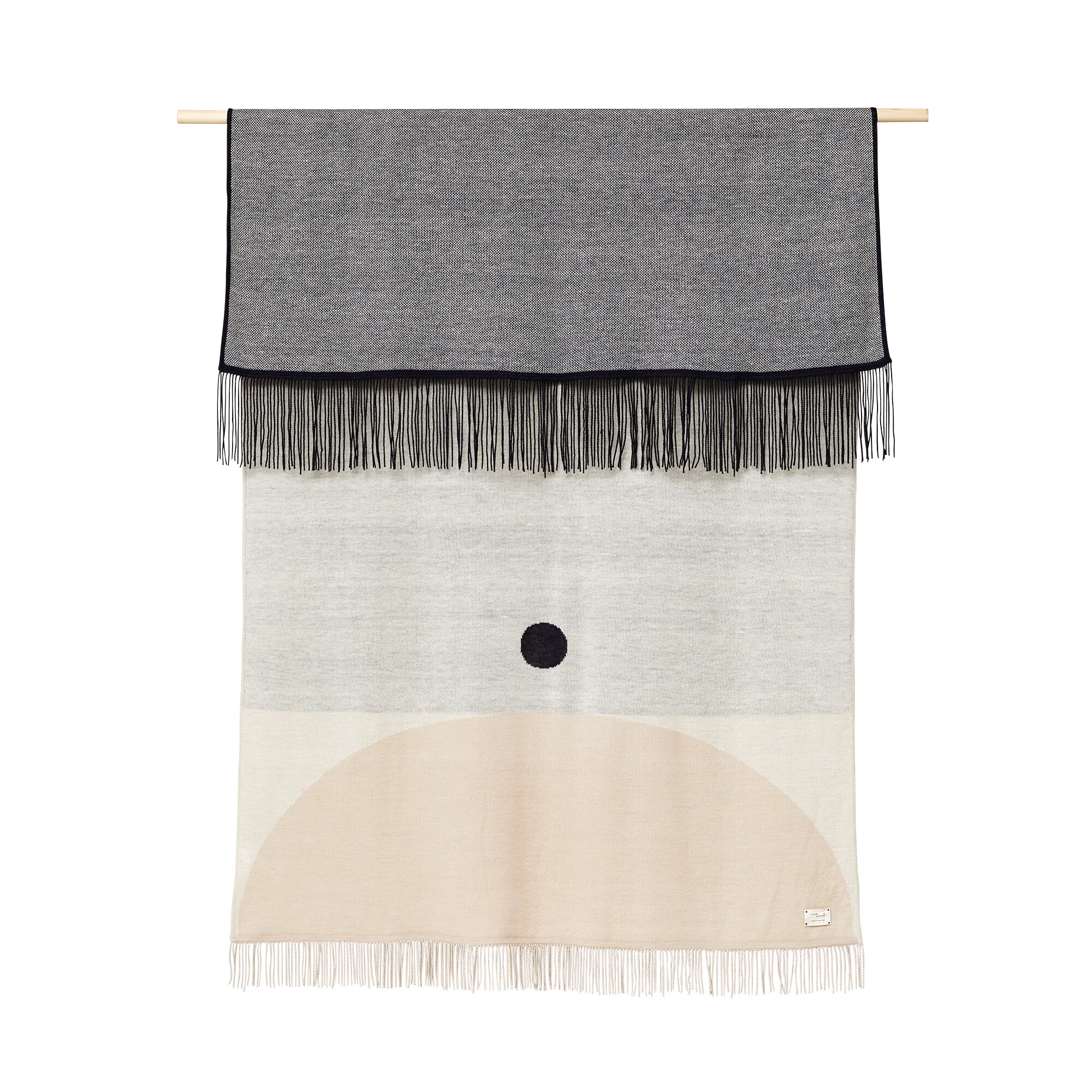 Aymara Blanket Pattern Cream 190x130cm
