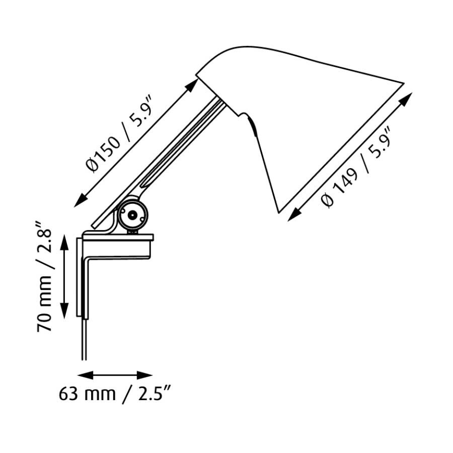 NJP LED Wall Lamp short