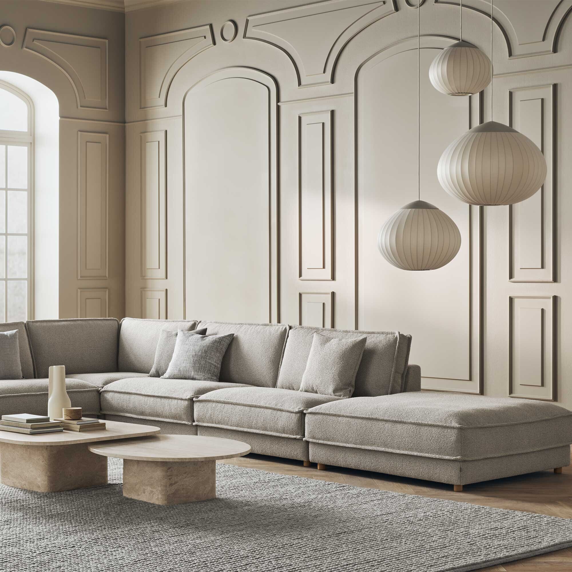 Acorn Suspension Lamp Fabric Ø 41cm