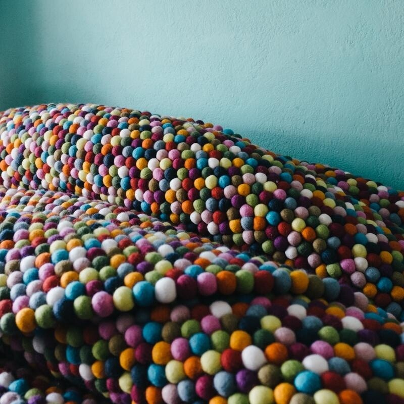 Lotte Felt Ball Rug