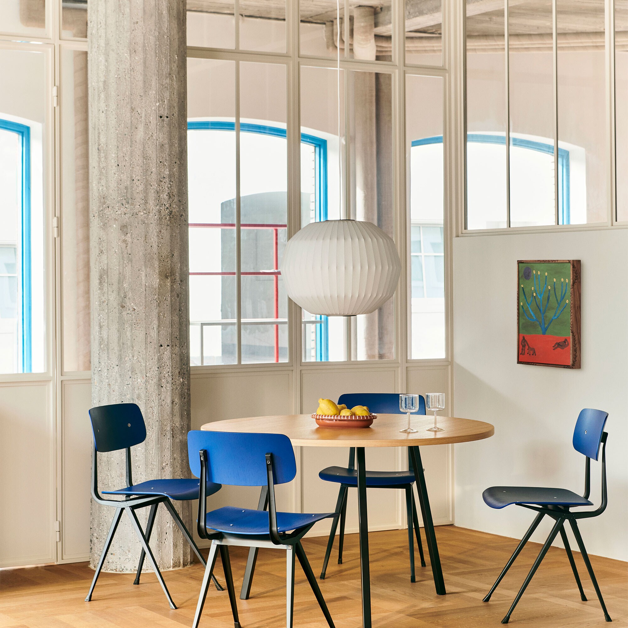 Nelson Angled Sphere Bubble Suspension Lamp