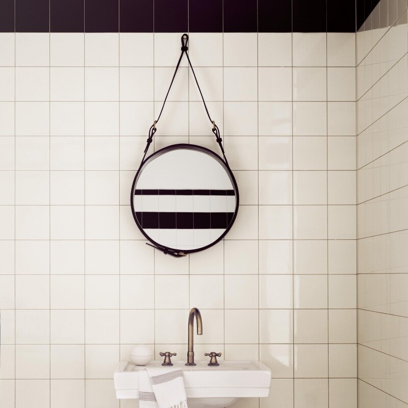 Adnet Wall Mirror Ø45cm