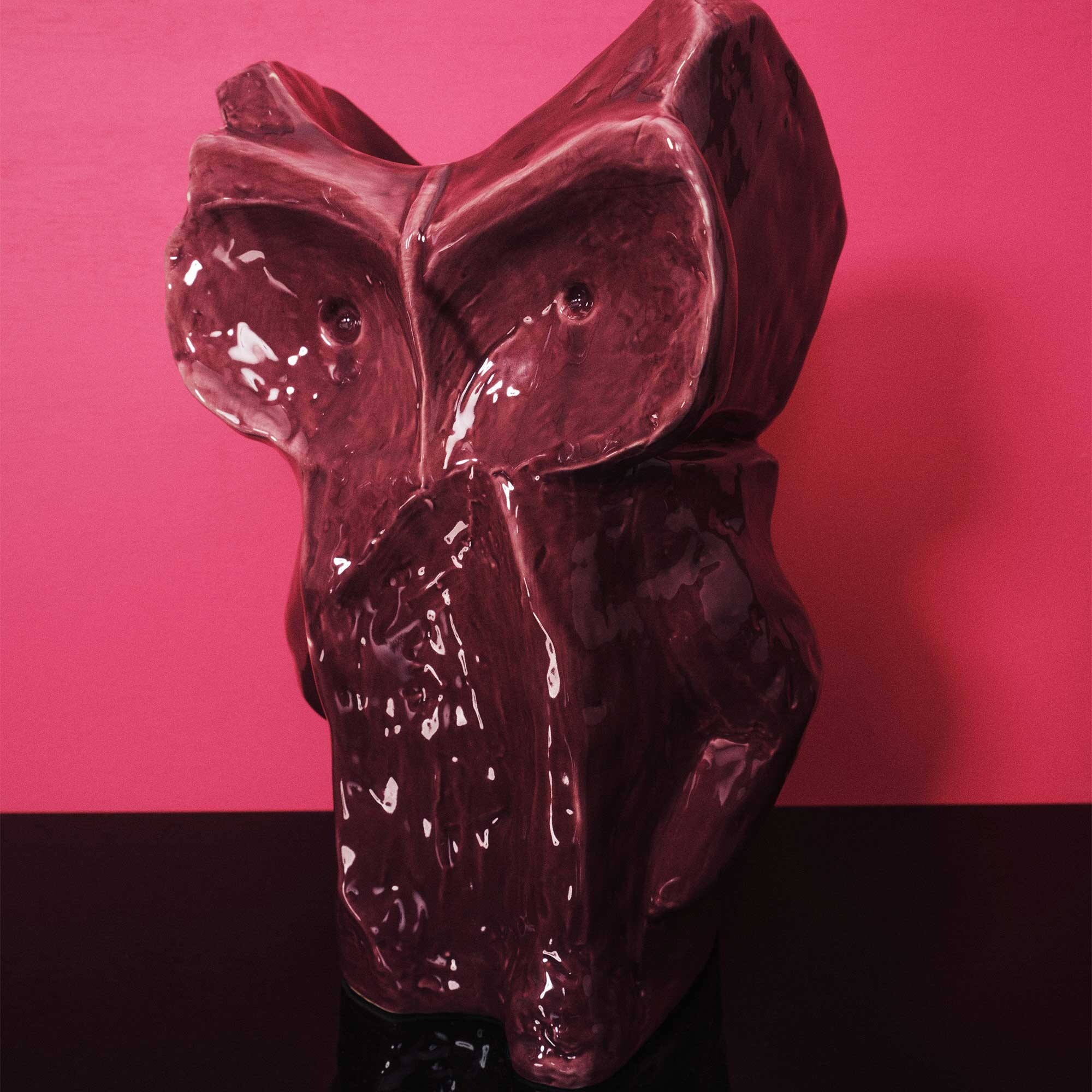 After Midnight Vase Owl L