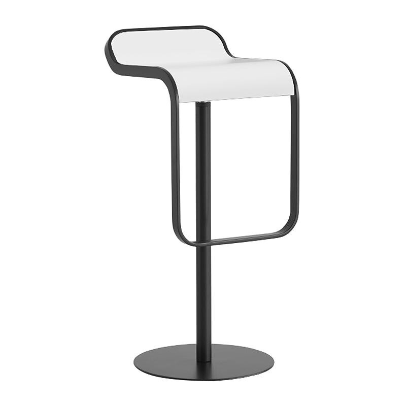 LEM S80 Bar Stool Frame Black Seat Laminate