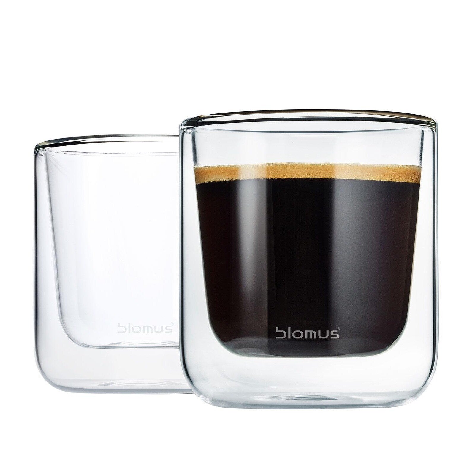 Nero Thermo Insulated Coffee Glass Set of 2