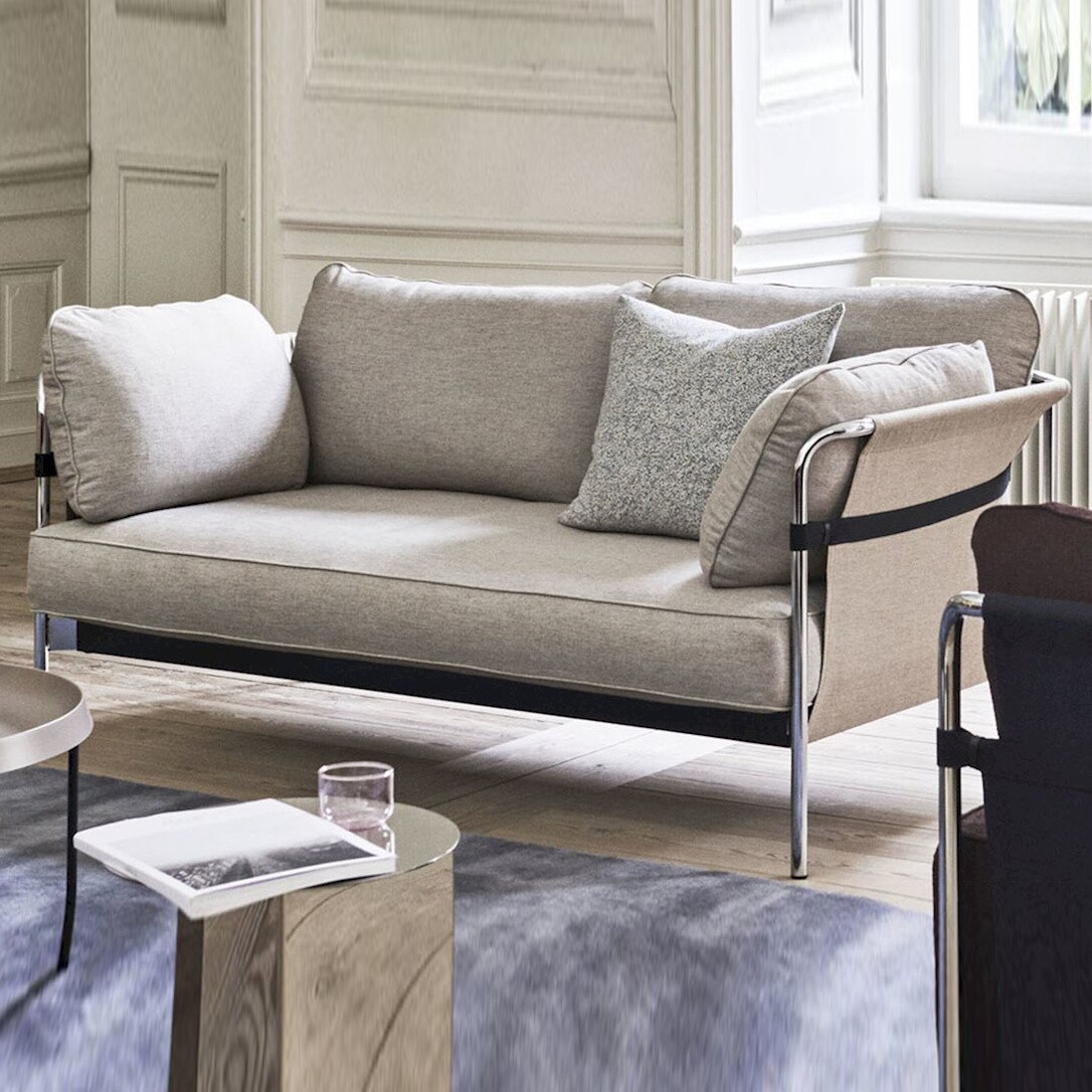 Can 2.0 2-Seater Sofa Frame Steel Chromed