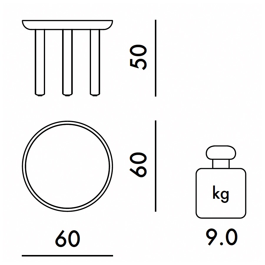 K-Top Side Table Ø 60cm