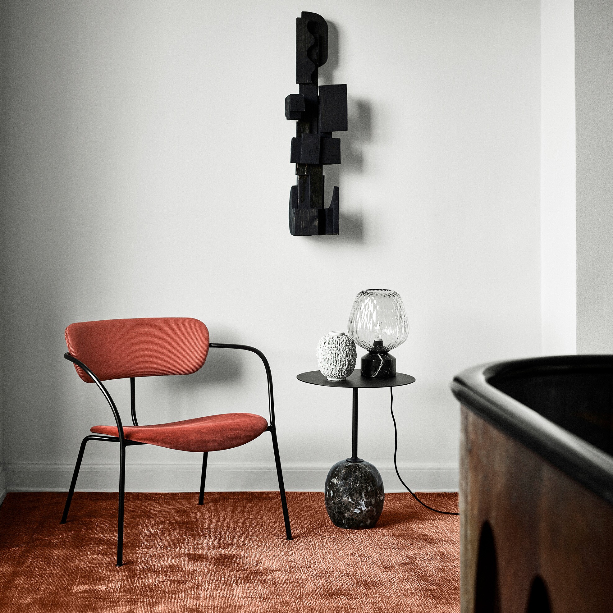 Lato LN8 Side Table Top Steel Round