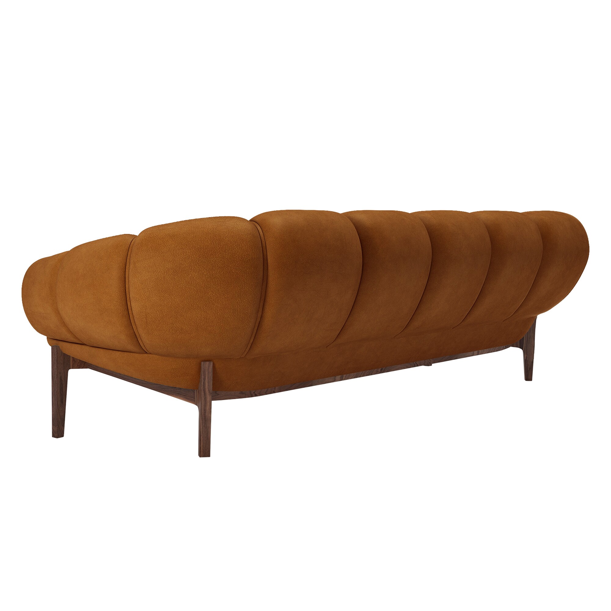Croissant Sofa 3 Seater 230x88cm Leather