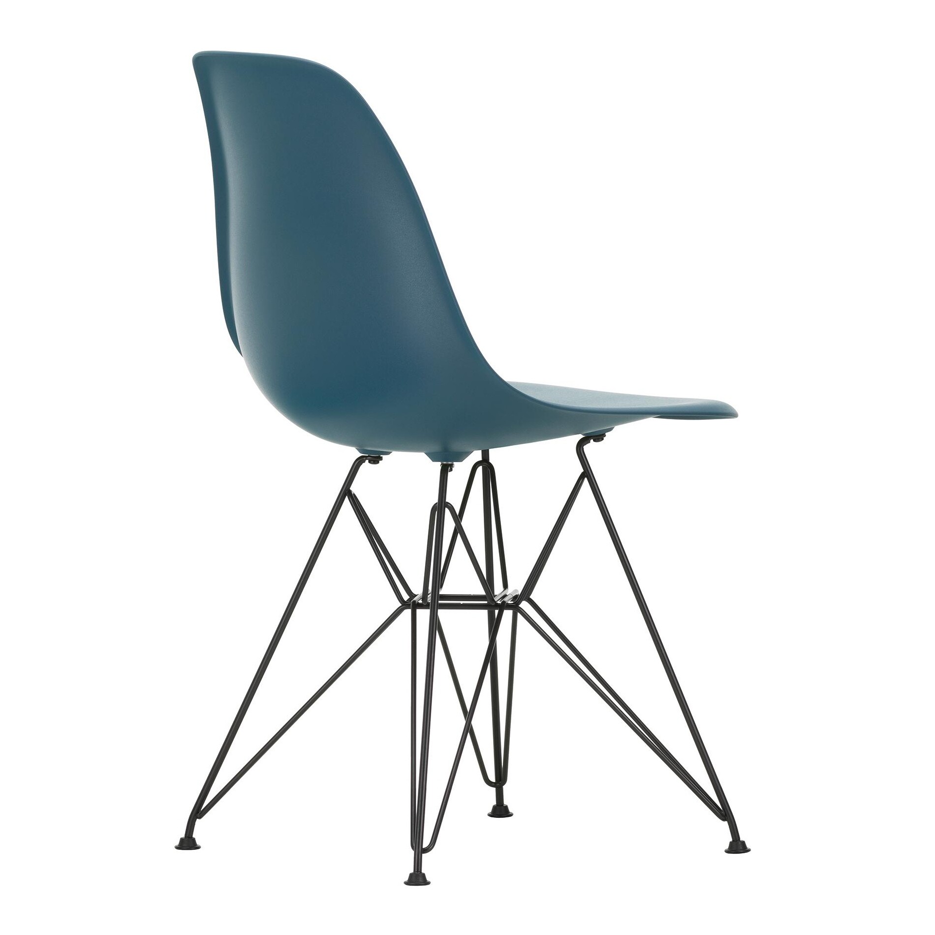 Eames Plastic Side Chair DSR RE Black Base