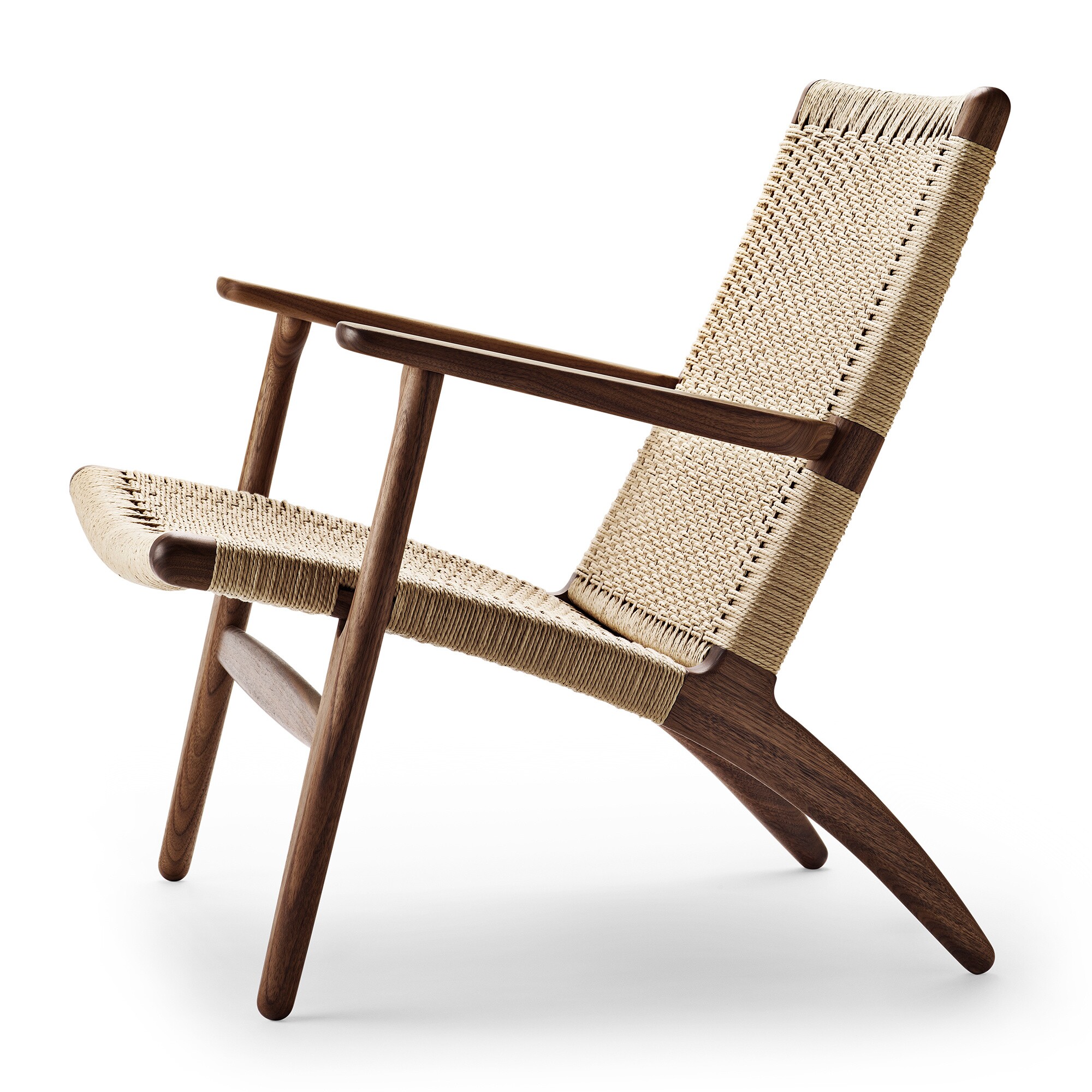 CH25 Easy Chair Frame Walnut