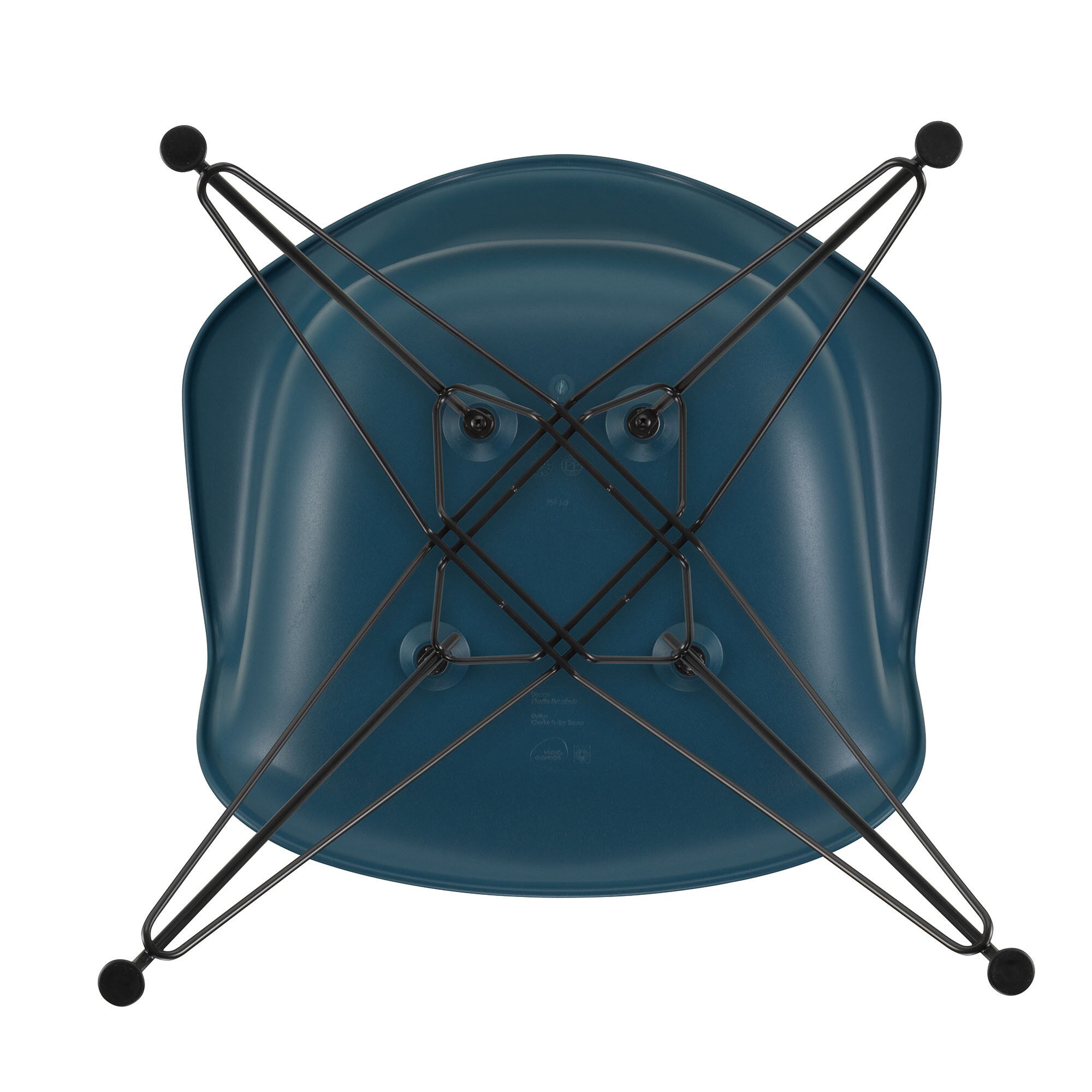 Eames Plastic Armchair DAR RE Black Base