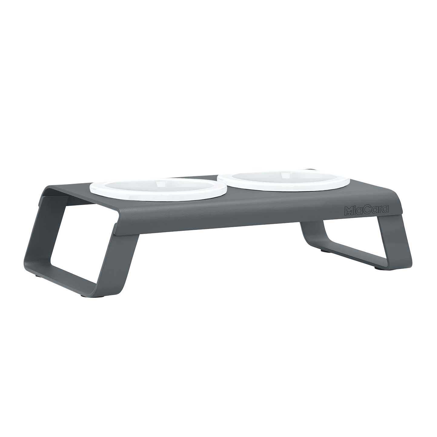 Desco Cat Bowl Stand with Porcelain Bowls