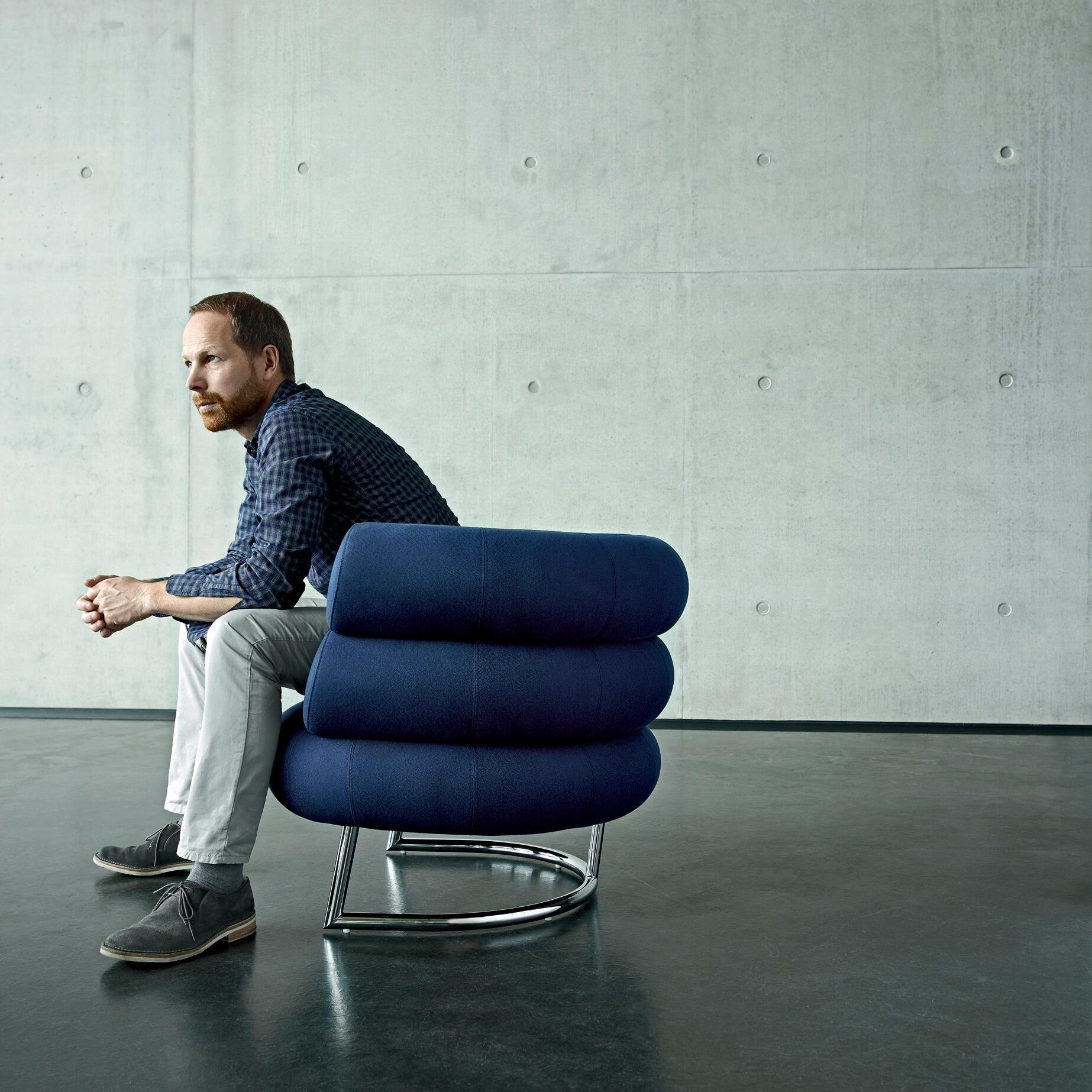 Bibendum Armchair Frame Chrome