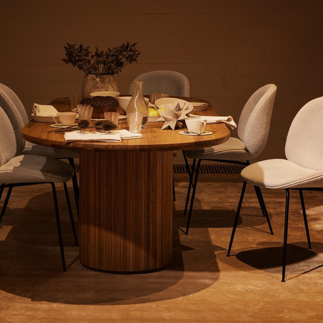 Beetle Dining Chair Fabric Upholstered