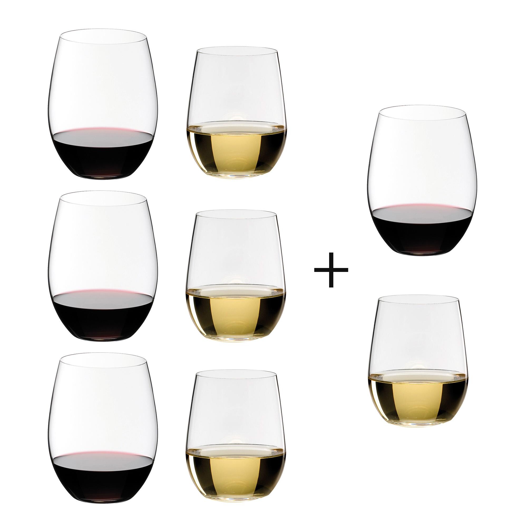 O Wine Wine Glass Gift Set 6+2 for free