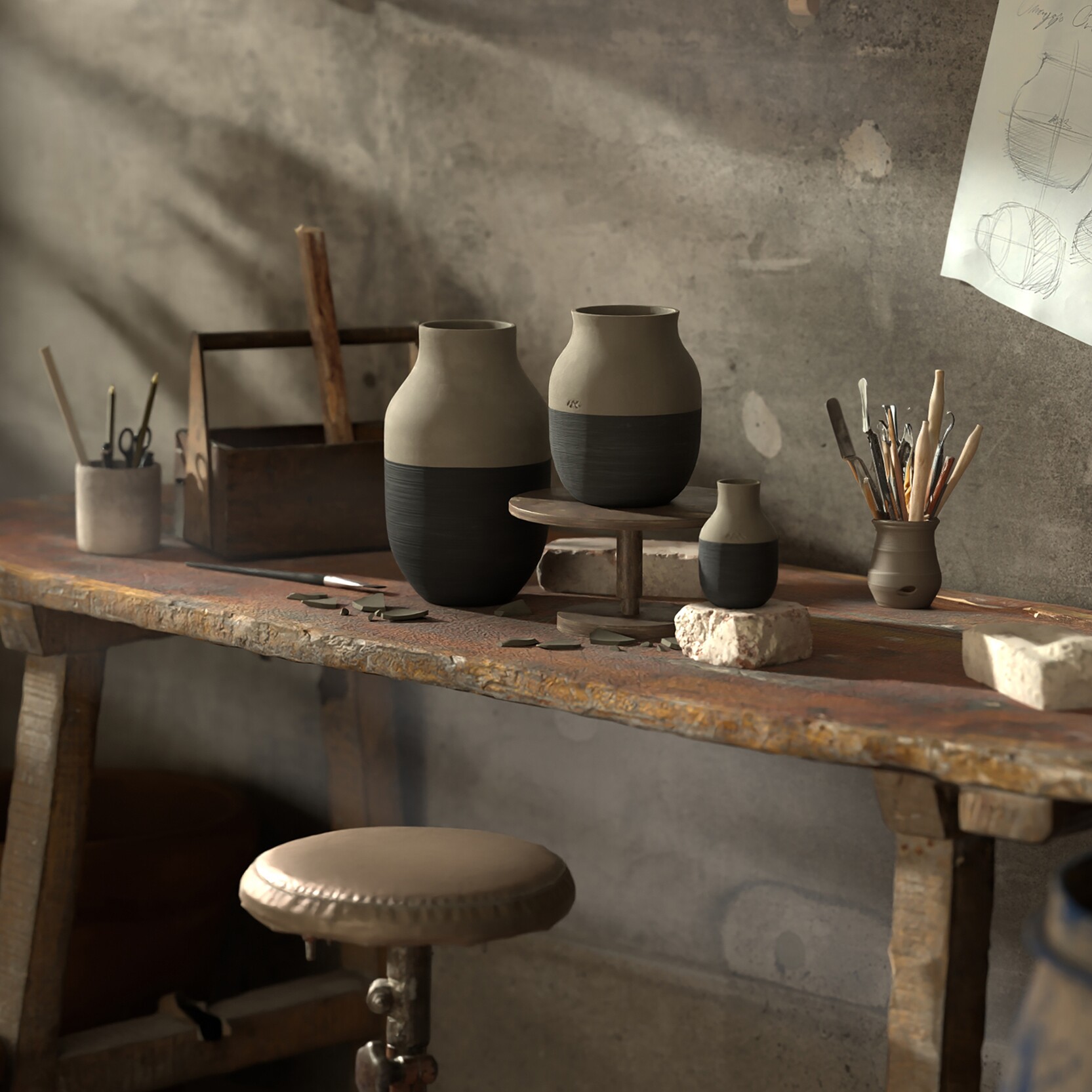 Omaggio Circulare Vase H 20cm