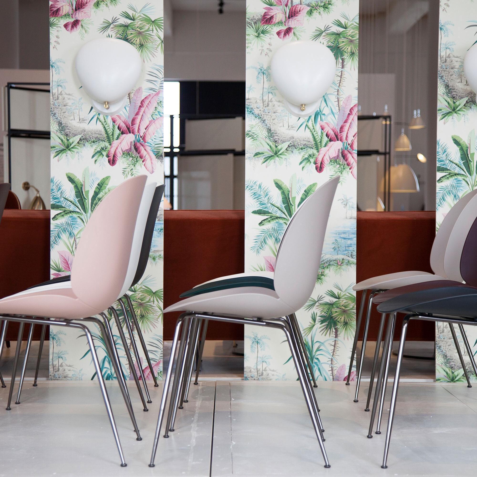 Beetle Dining Chair Frame Brass