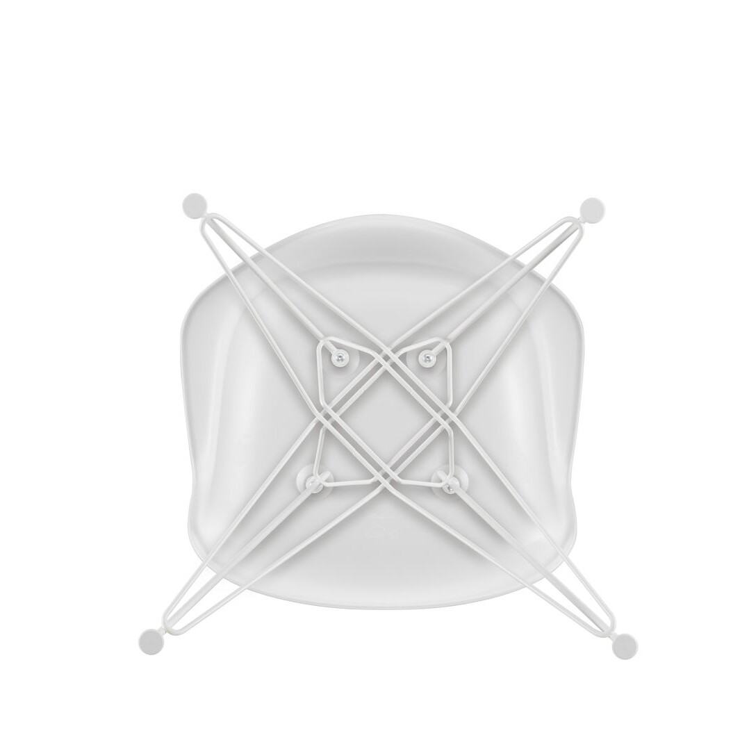 Eames Plastic Armchair DAR RE White Base