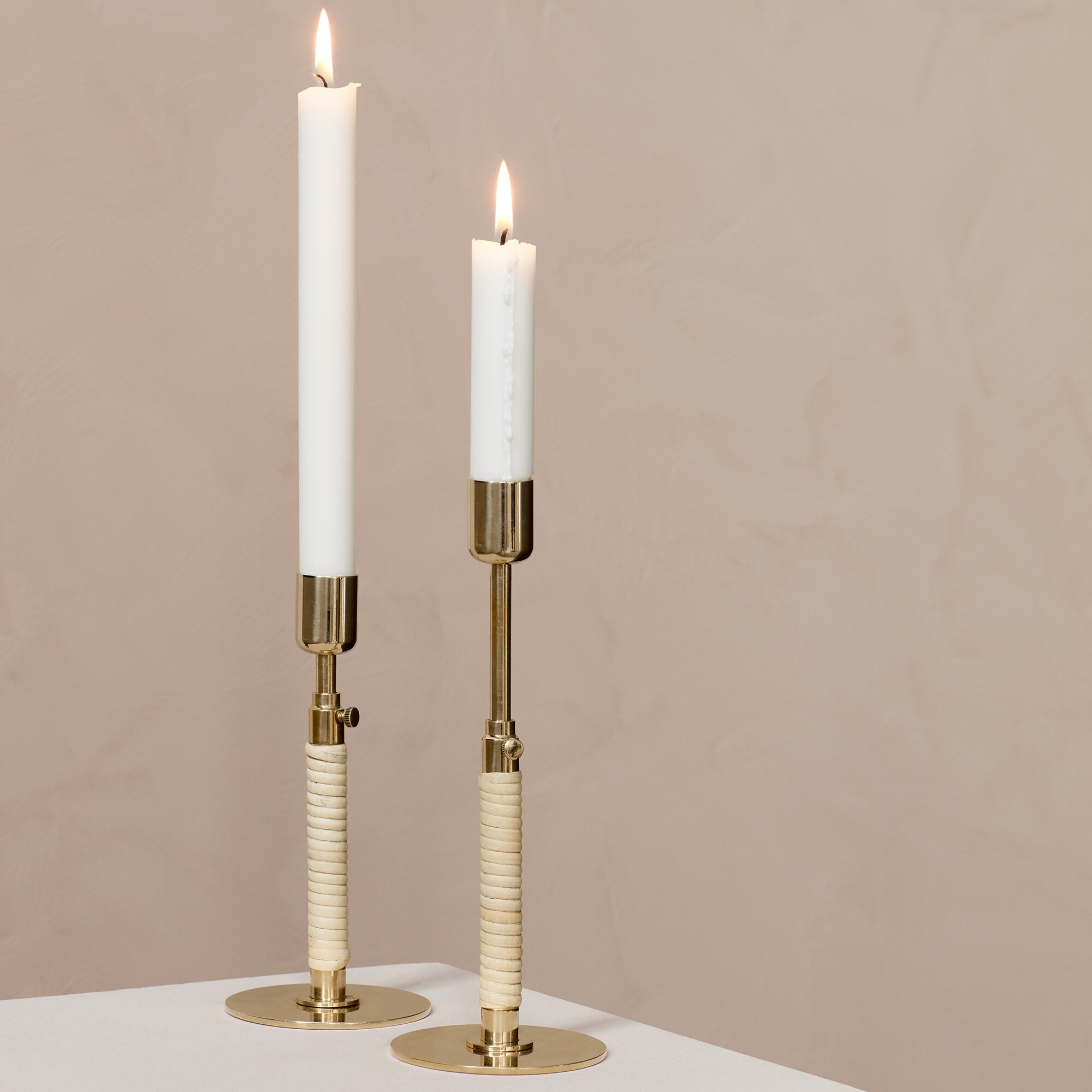 Duca Candle Holder Brass