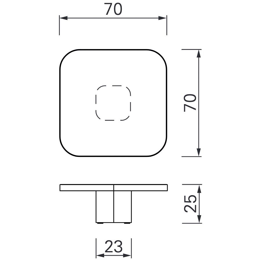 Bow No. 2 Coffee Table 70x70x25cm
