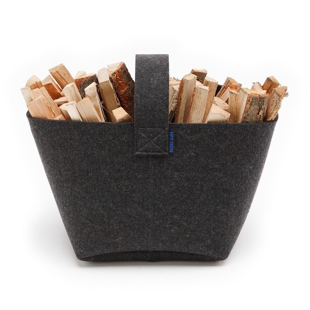 HEY-SIGN Felt Fire Wood Basket 26x25cm