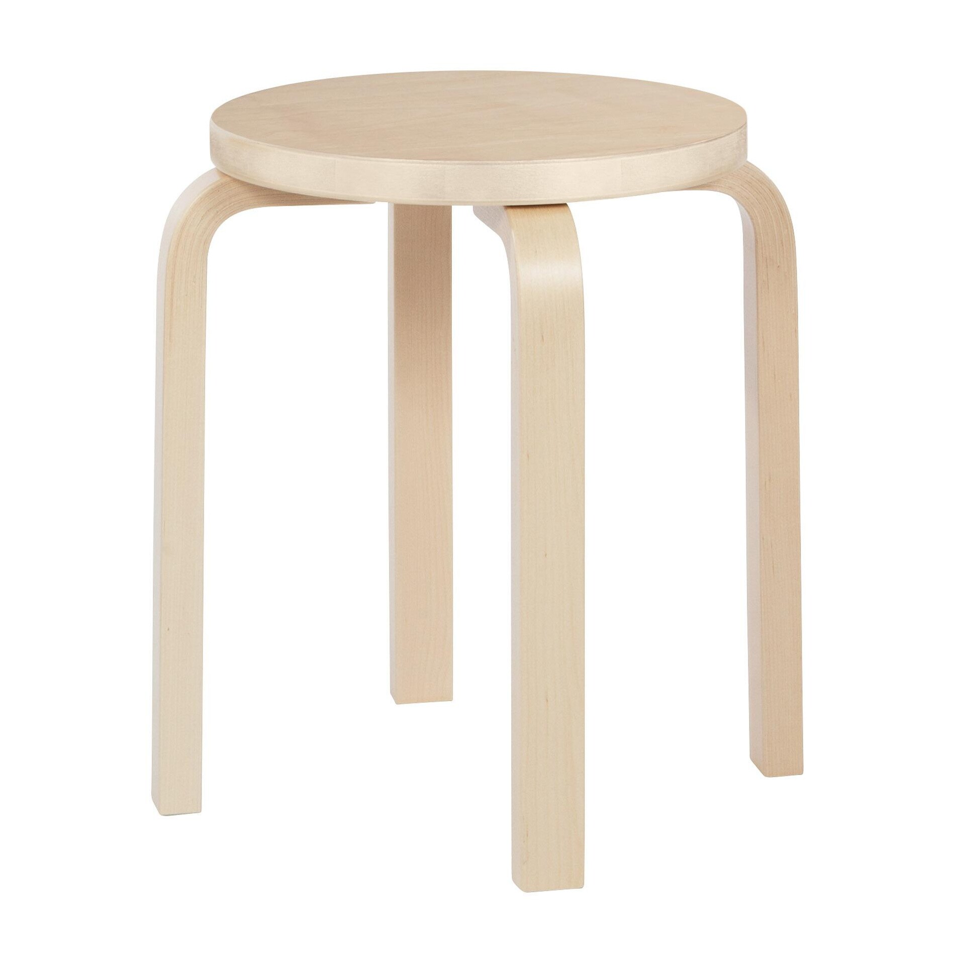 E60 Stool Clear Lacquered Base