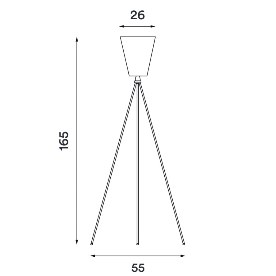 Oslo Wood Floor Lamp Beige Base