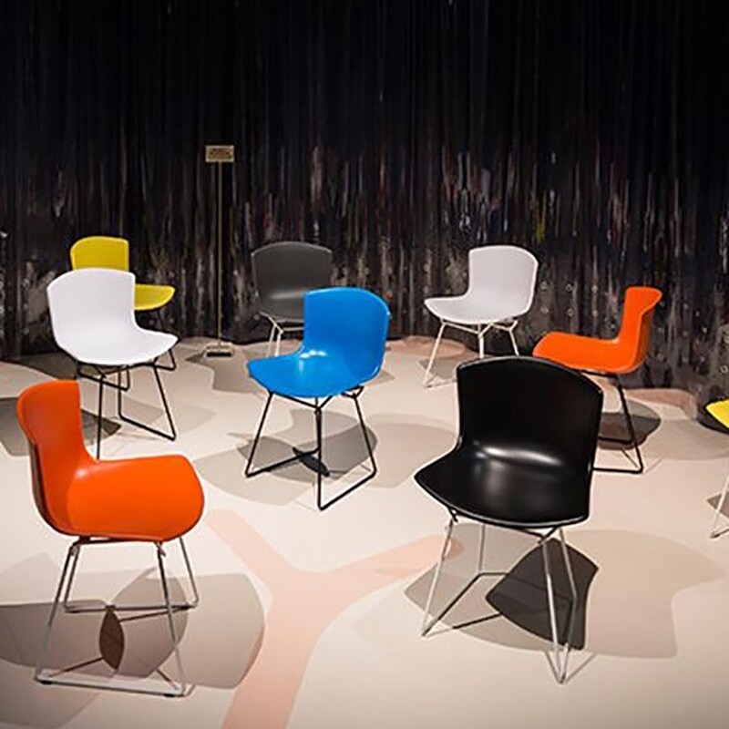 Bertoia Plastic Side Chair Frame Chromed