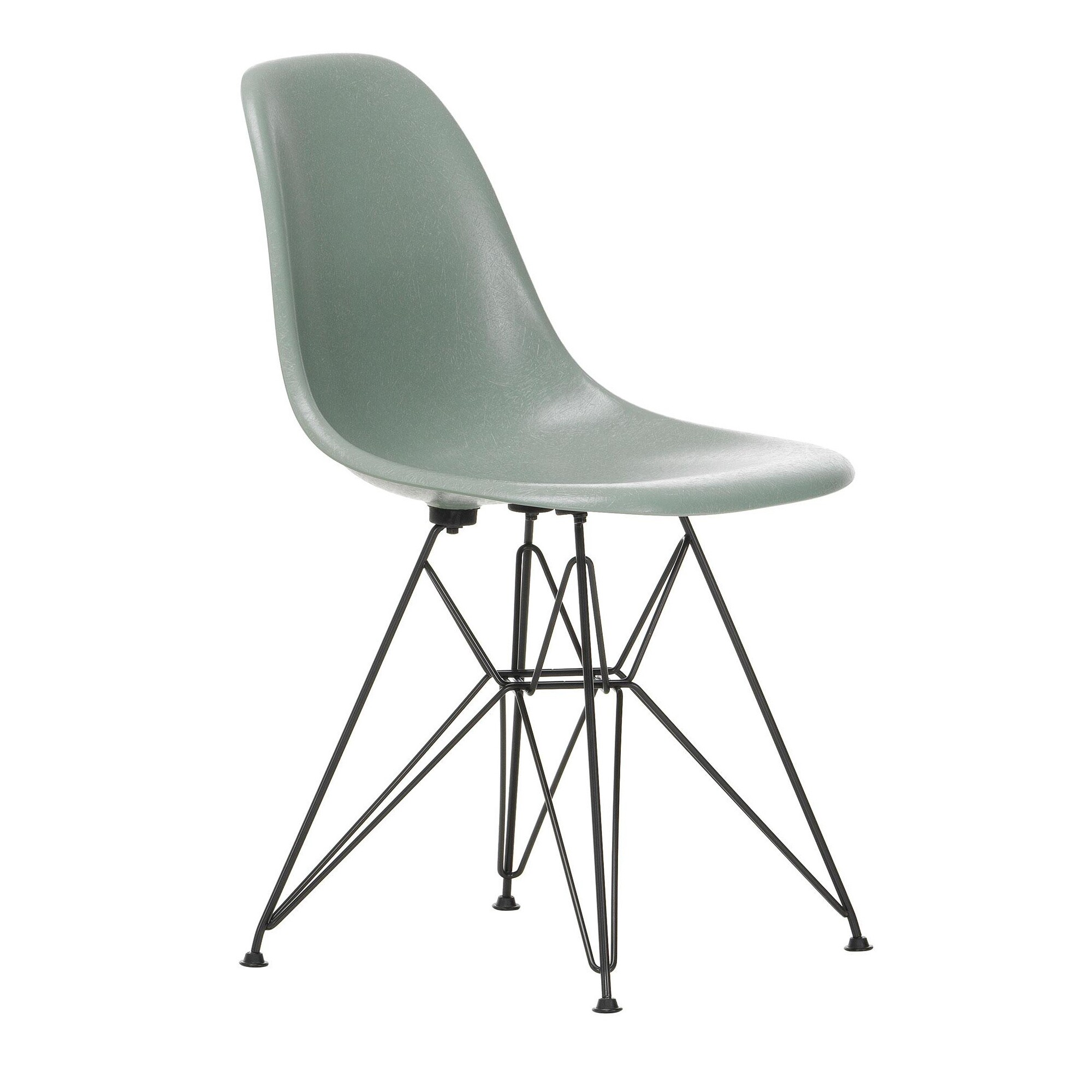 Eames Fiberglass Side Chair DSR Black Base