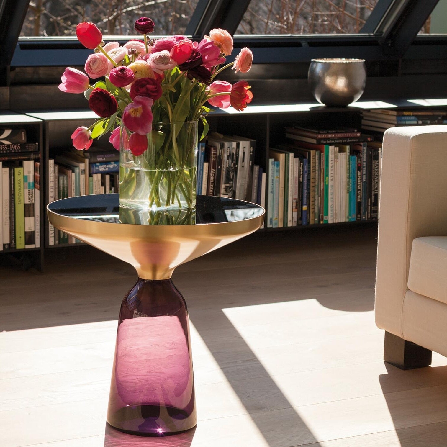 Bell Side Table Brass