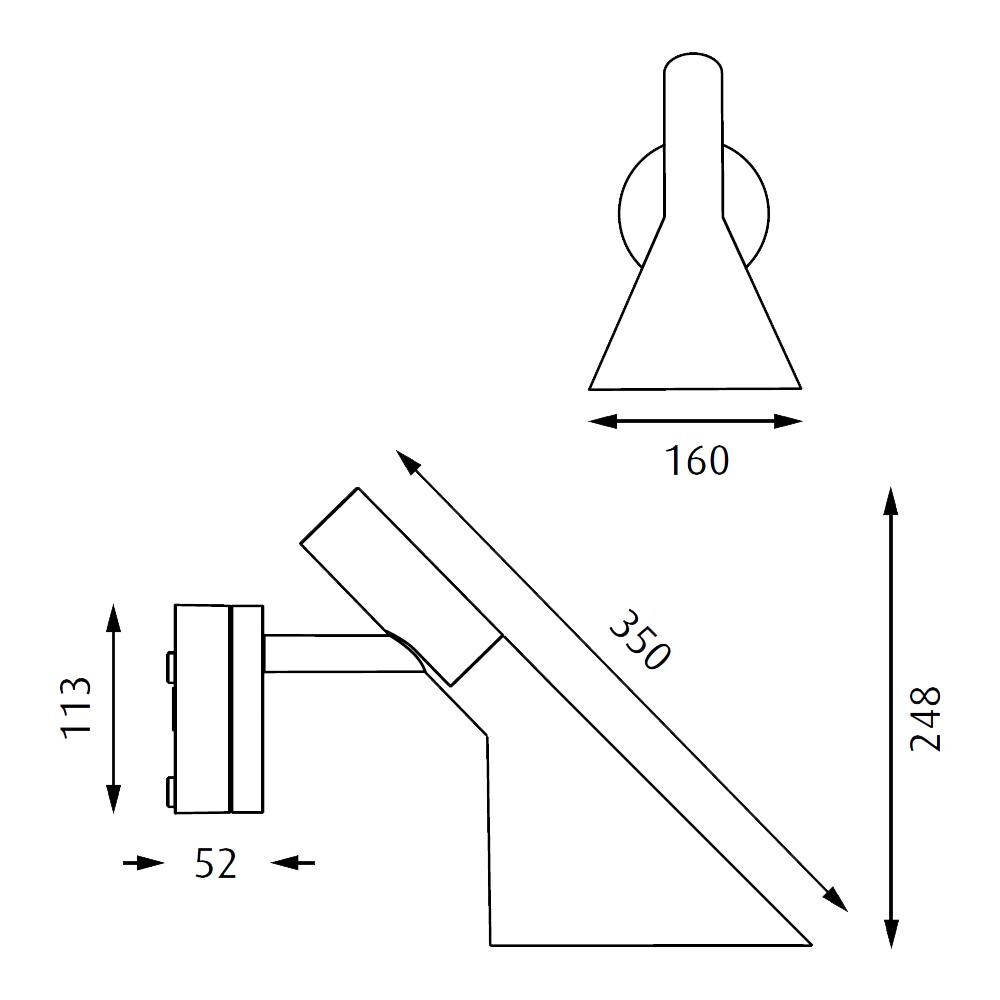 AJ 50 LED Outdoor Wall Lamp