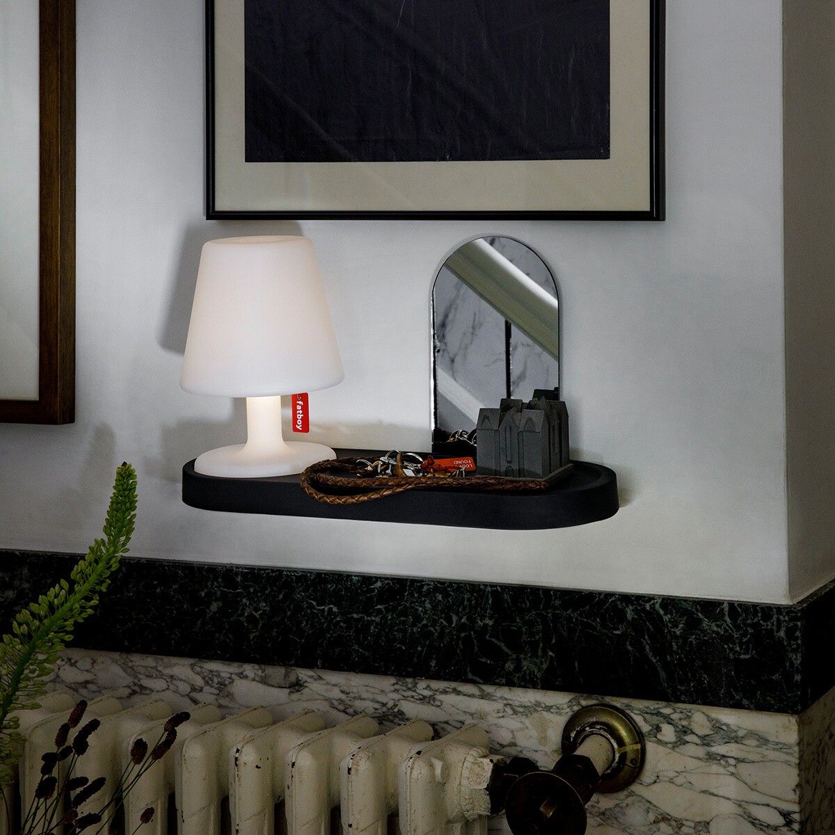 Edison the Petit Residence Storage Board with LED Lamp