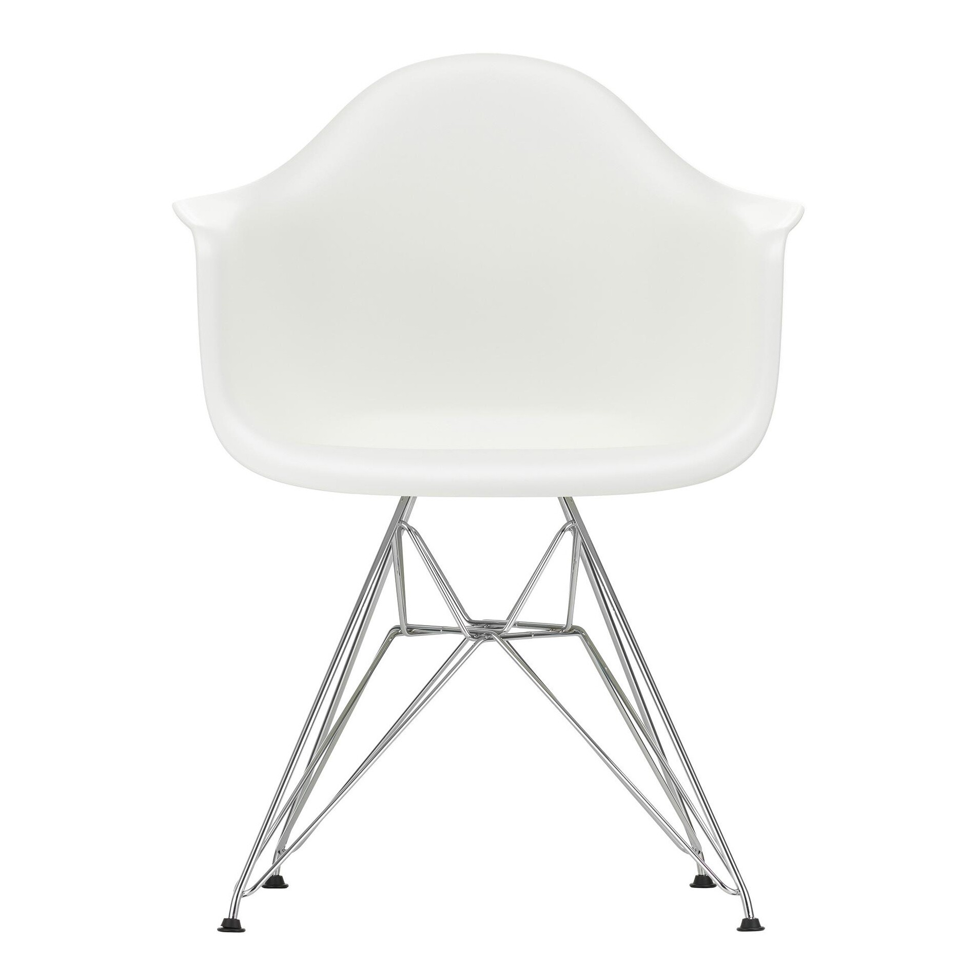 Eames Plastic Armchair DAR Chromed Base