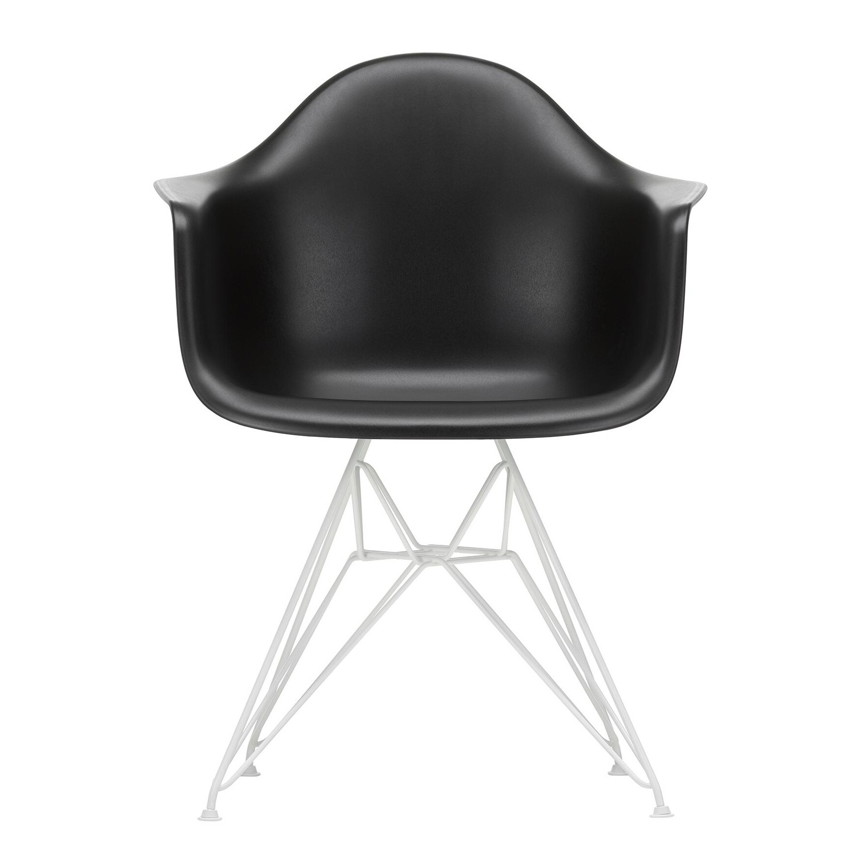 Eames Plastic Armchair DAR RE White Base