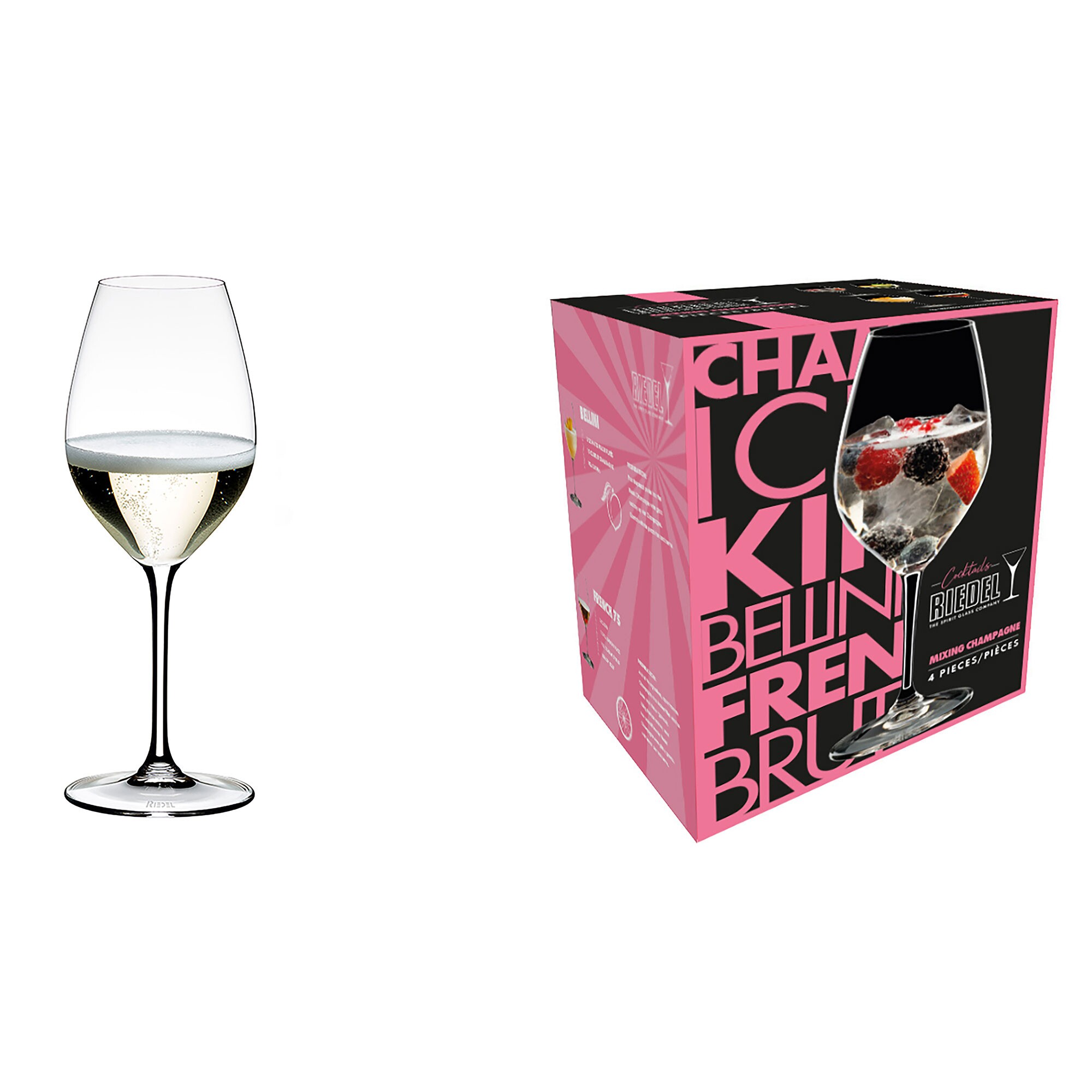 Mixing Champagne Cocktail Glass 4er Set