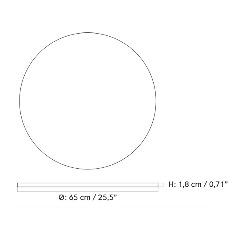 Androgyne Table Top Ø 65cm