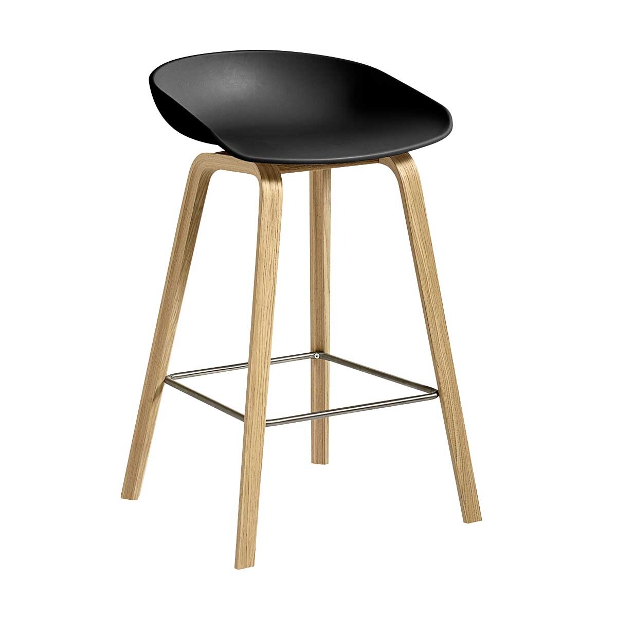 AAS 32 2.0 Bar Stool Low Lacquered Oak