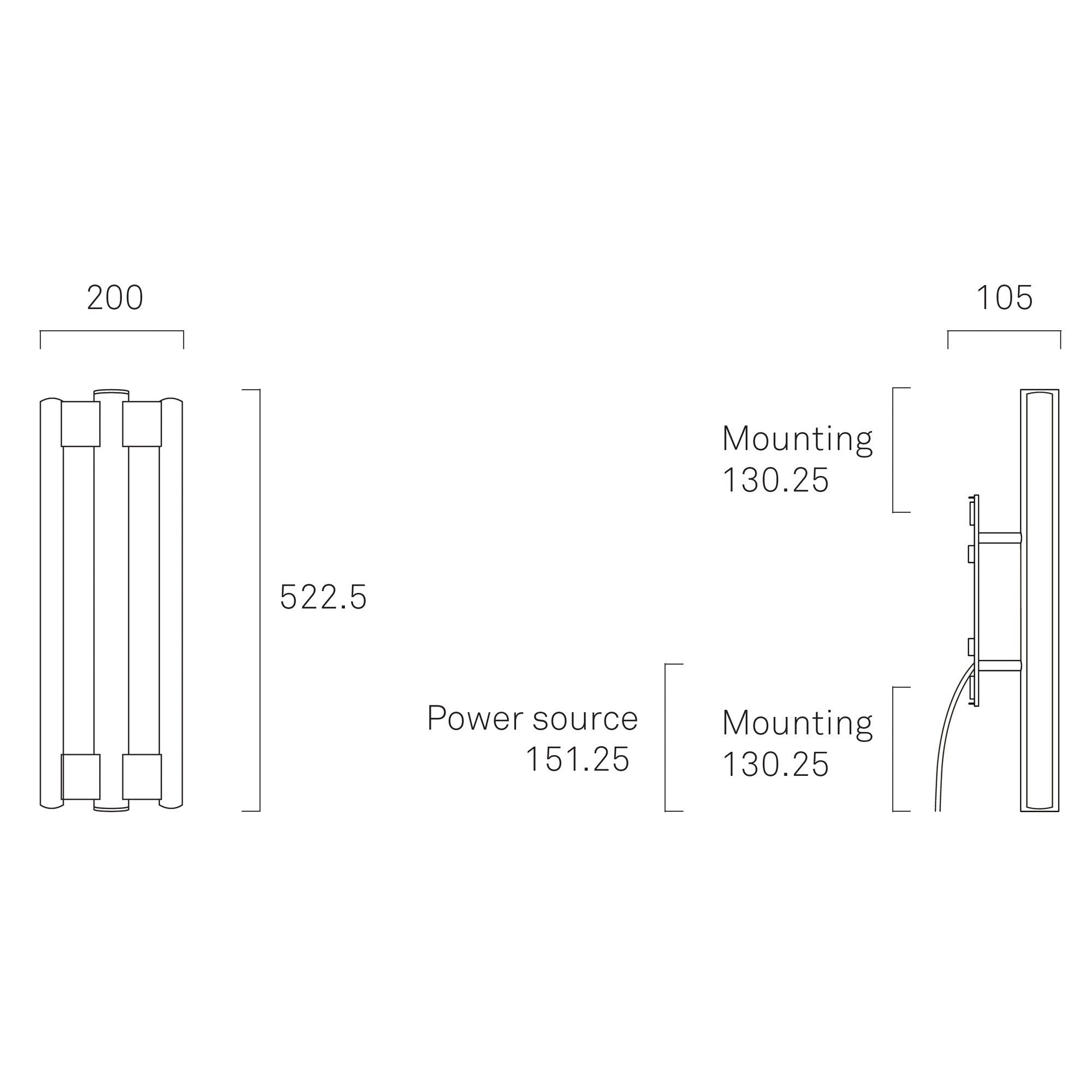 Eiffel Double Wall Lamp