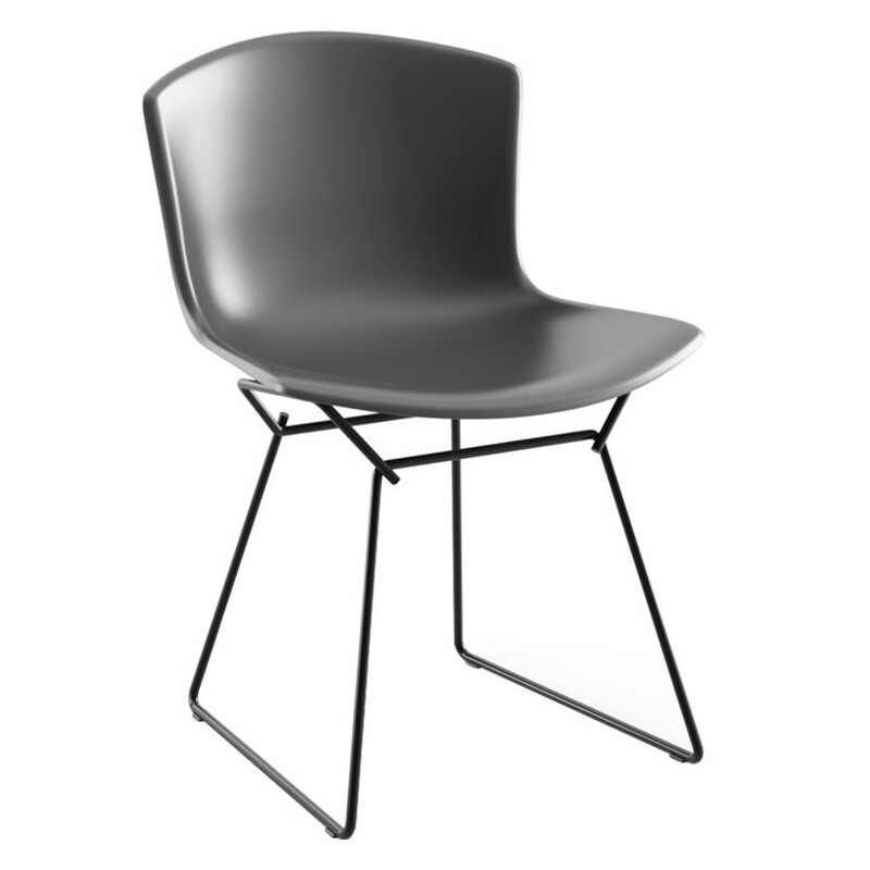 Bertoia Plastic Side Chair Frame Black