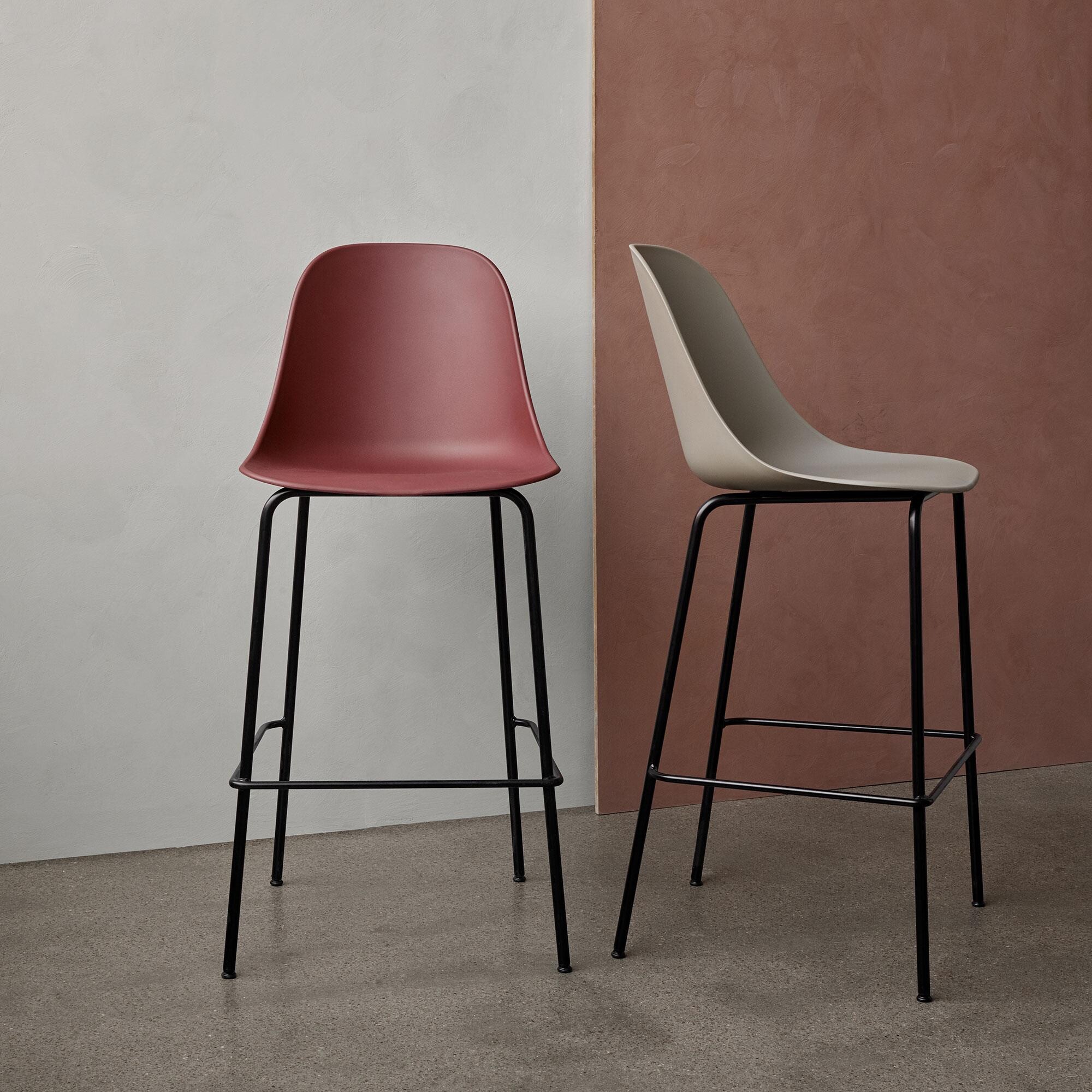 Harbour Bar Stool with Black Base 73cm