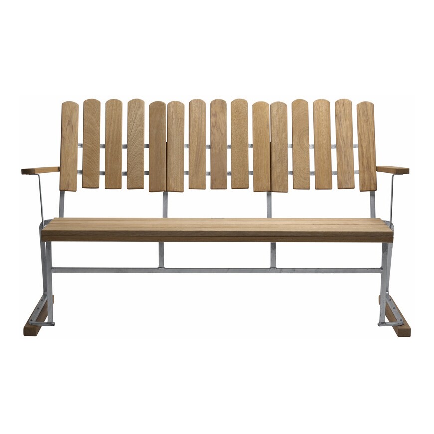 6 Garden Bench 140x85cm oak