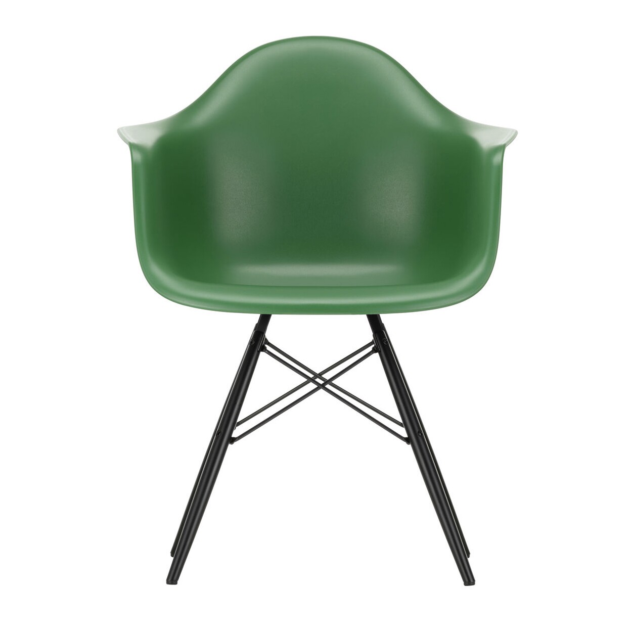 Eames Plastic Armchair DAW RE Black Maple Base
