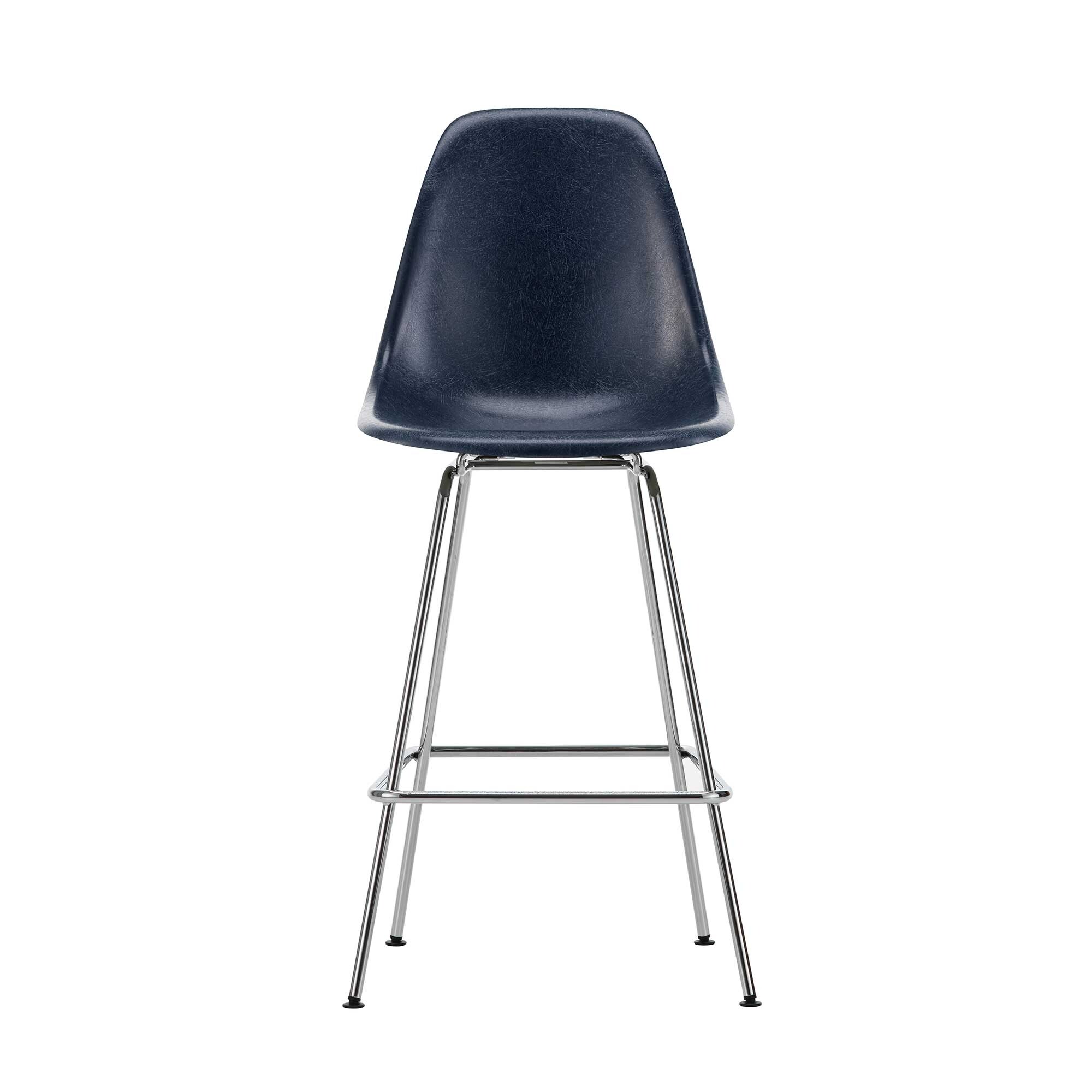 Eames Fiberglass Bar Chair Medium Chromed