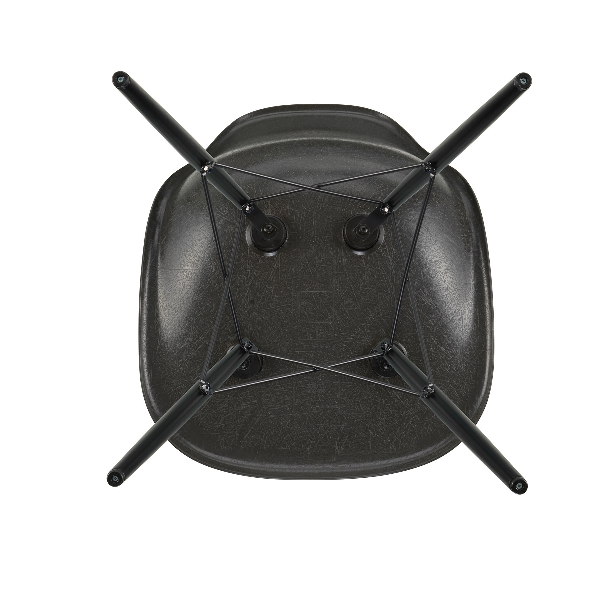 Eames Fiberglass Side Chair DSW Black Maple