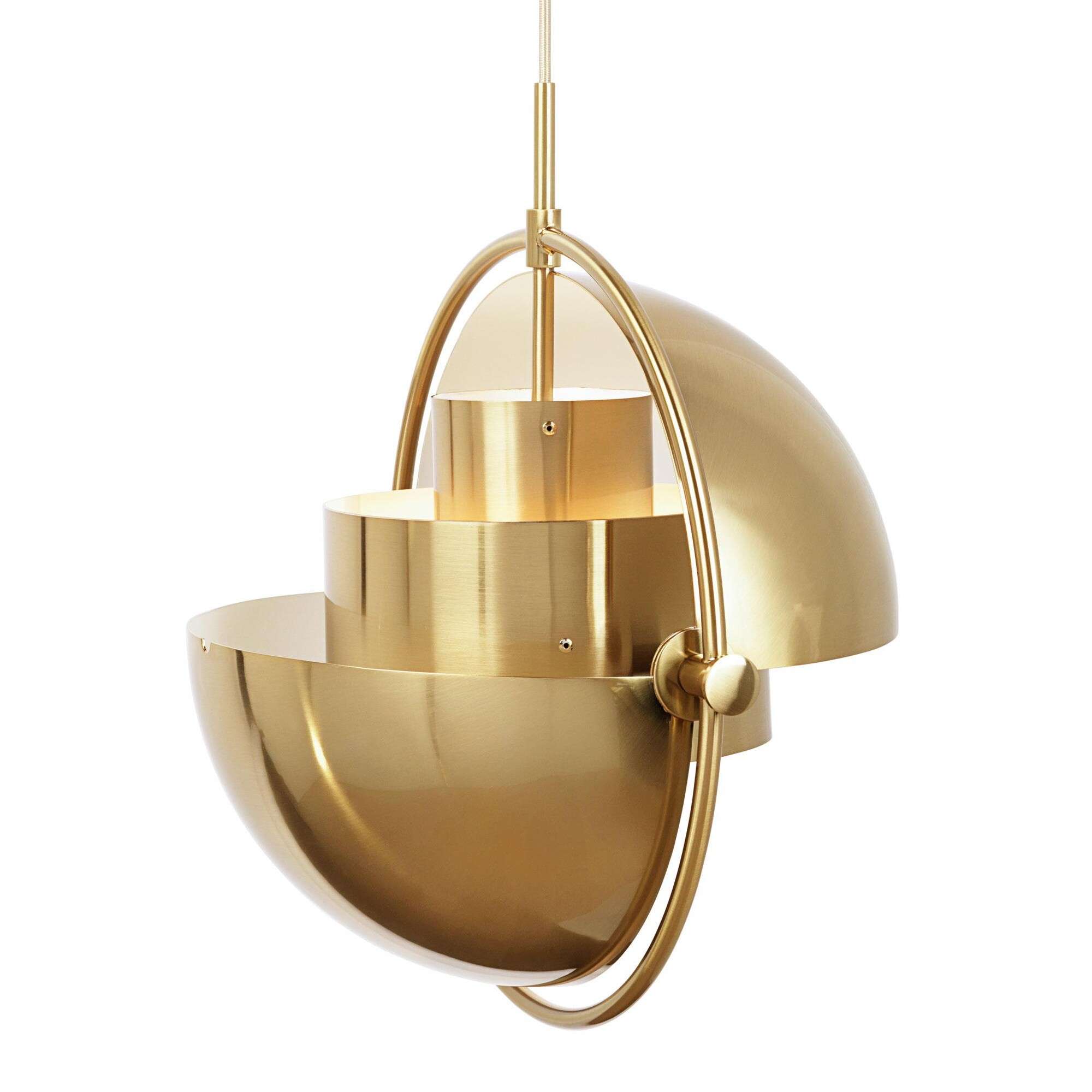 Multi-Lite Suspension Lamp Ø36cm Frame Brass