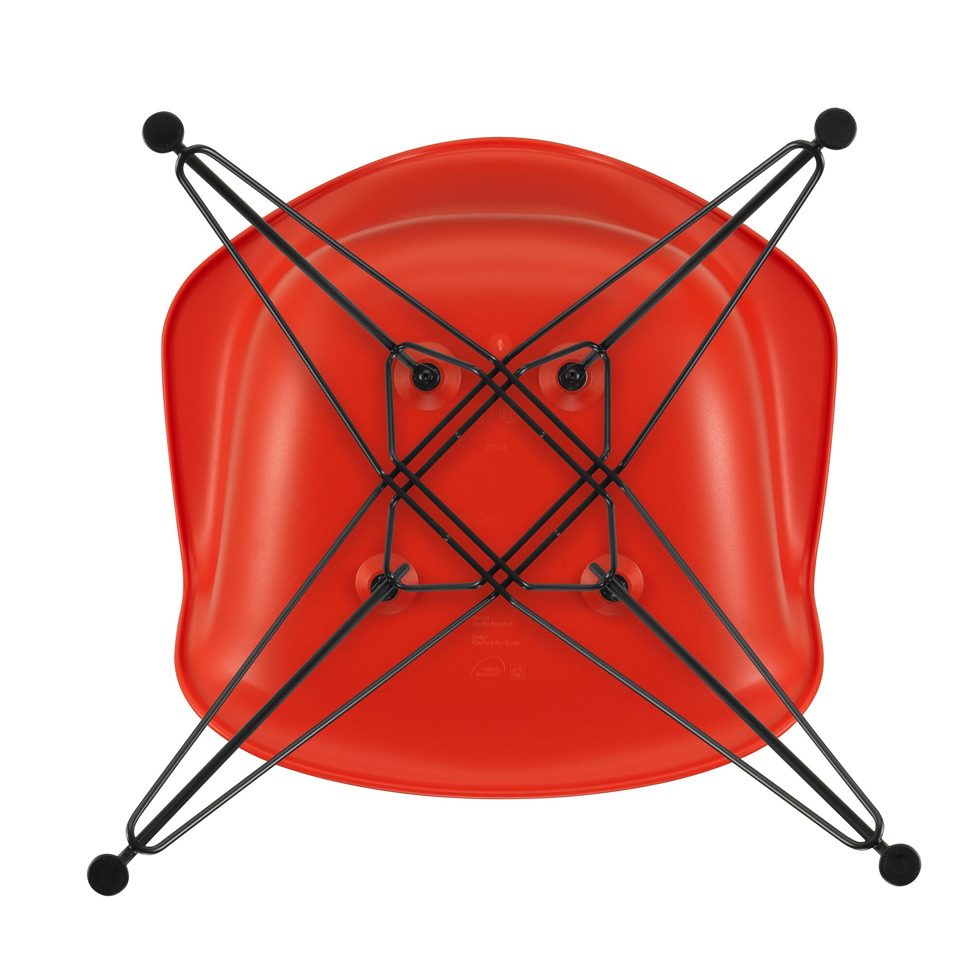 Eames Plastic Armchair DAR RE Black Base