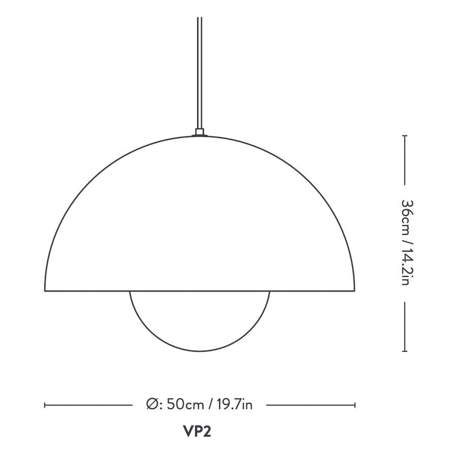 Flowerpot VP2 Suspension Lamp