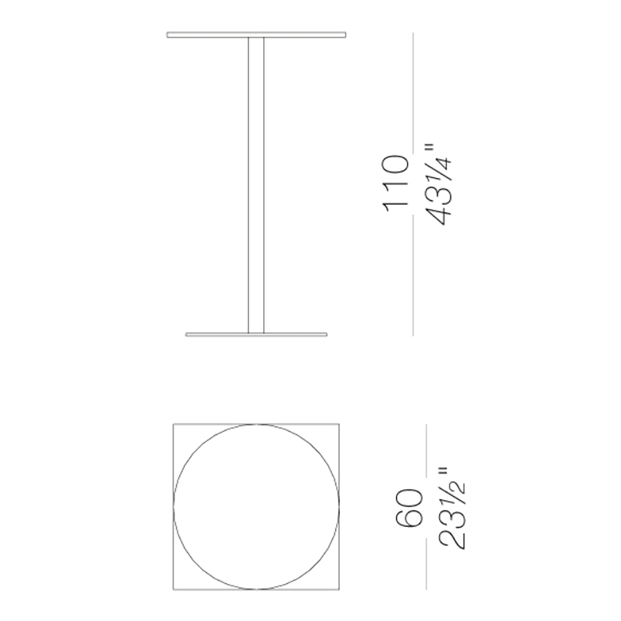 Brio Bistro Table Round H110cm